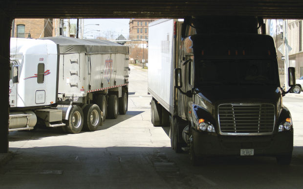Bridge eats truck